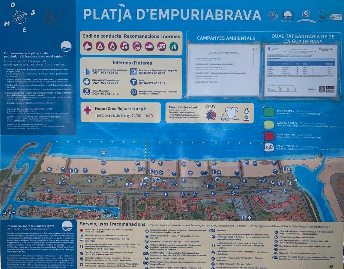 Apartamento 1ª Linea De Mar -Wifi- Aire Acondicionado Empuriabrava Ngoại thất bức ảnh